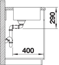 Миниатюра: Кухонная мойка Blanco Andano 400/400 IF/A